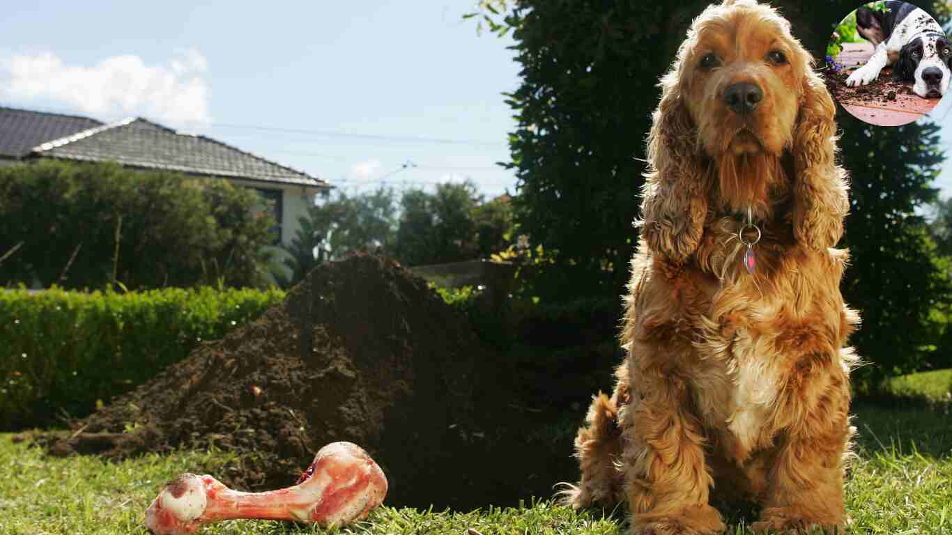 why is my dog digging in the house
