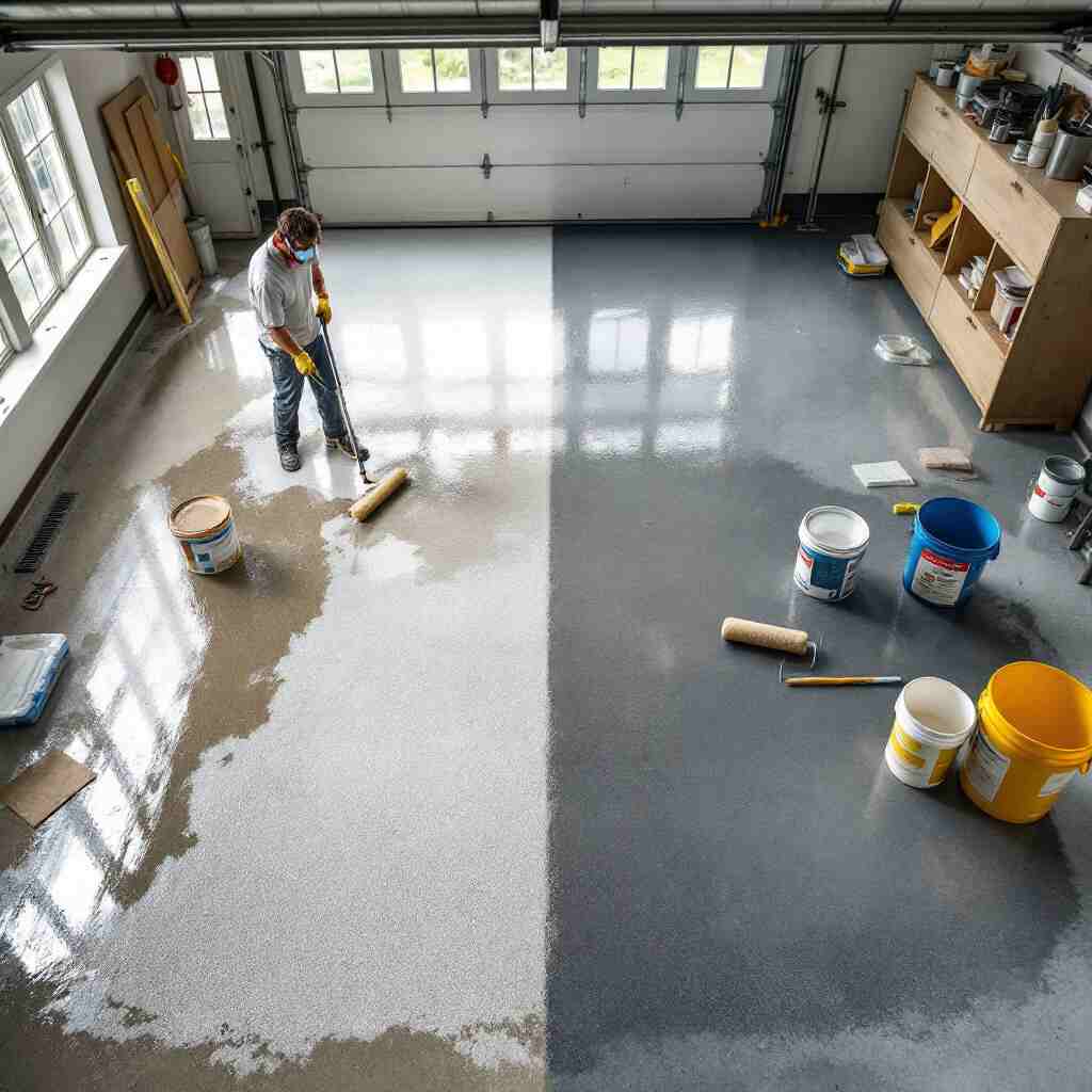 how to seal a garage floor home