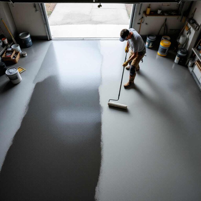 how to seal a concrete garage floor