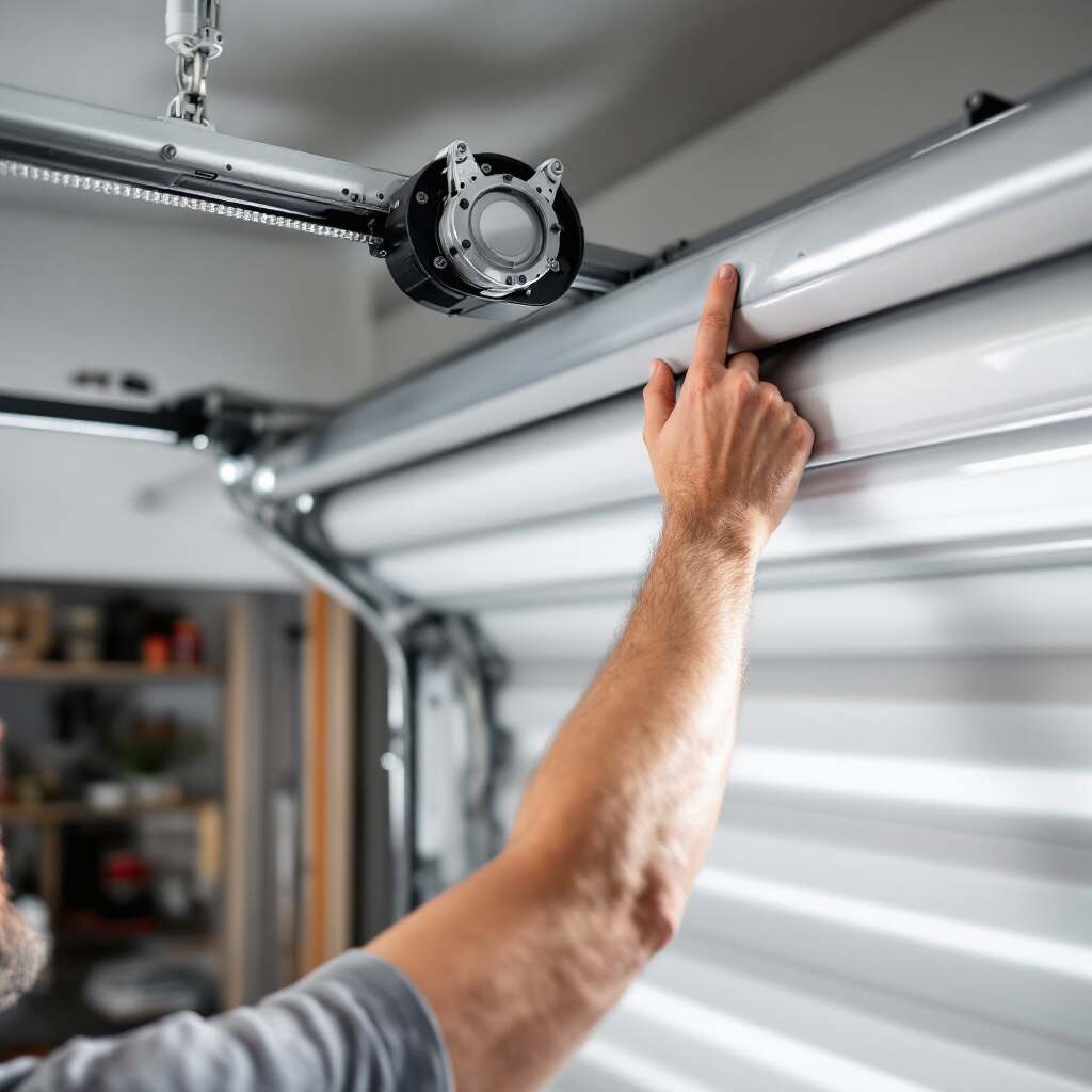 how to manually open a roller home garage door