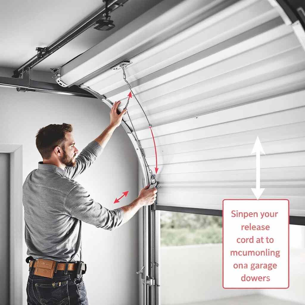 how to manually open a roller home garage door