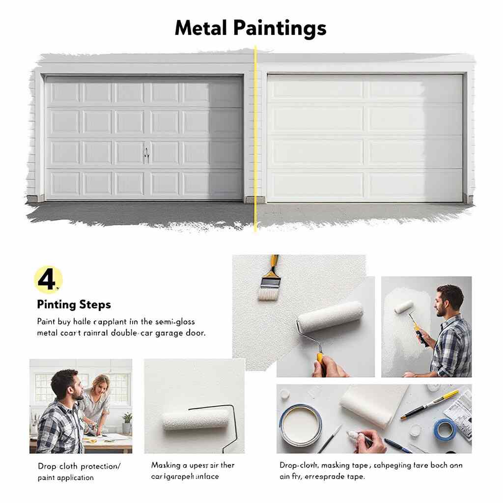 how to paint house garage door metal