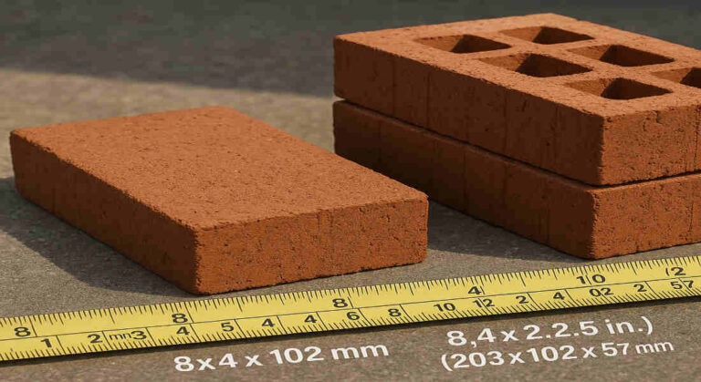 what size are house bricks