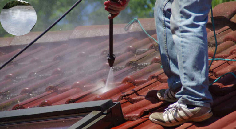 does spraying your roof with water cool your house
