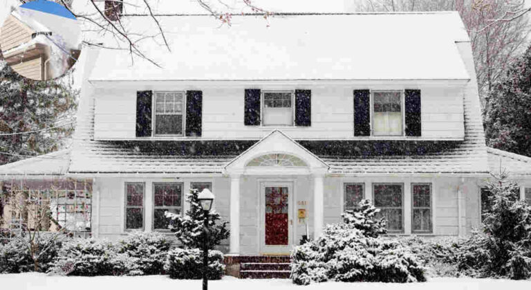 does snow on the roof mean good insulation house