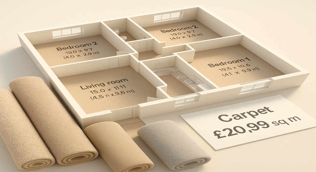 how much to carpet a 3 bed house uk