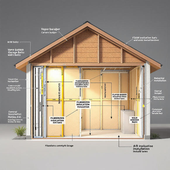 how to insulate house garage wall