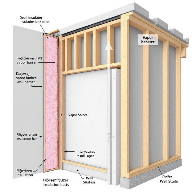 how to insulate house garage wall