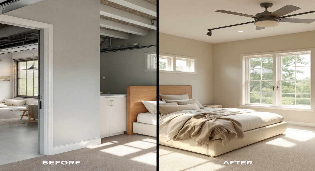 how much to convert a home garage into a bedroom