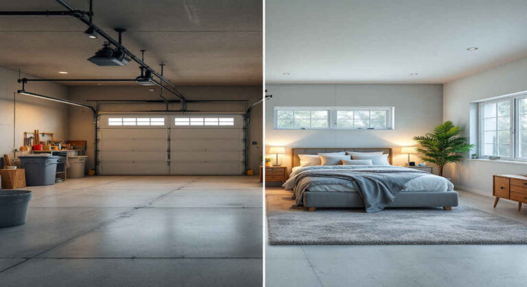 how much to convert a home garage into a bedroom