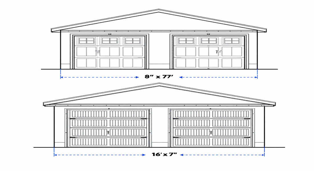 what are standard home garage door sizes