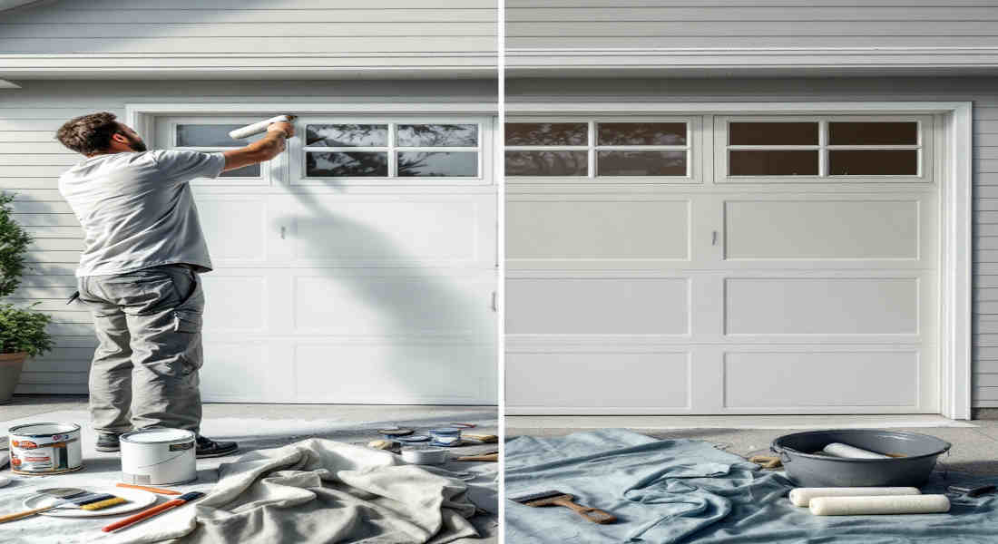 how to paint house garage doors