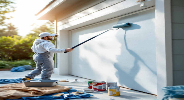 how to paint house garage doors