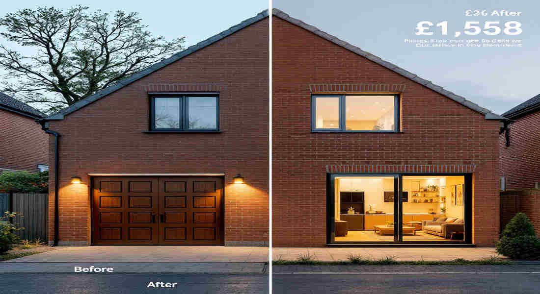 how much for a house garage conversion uk