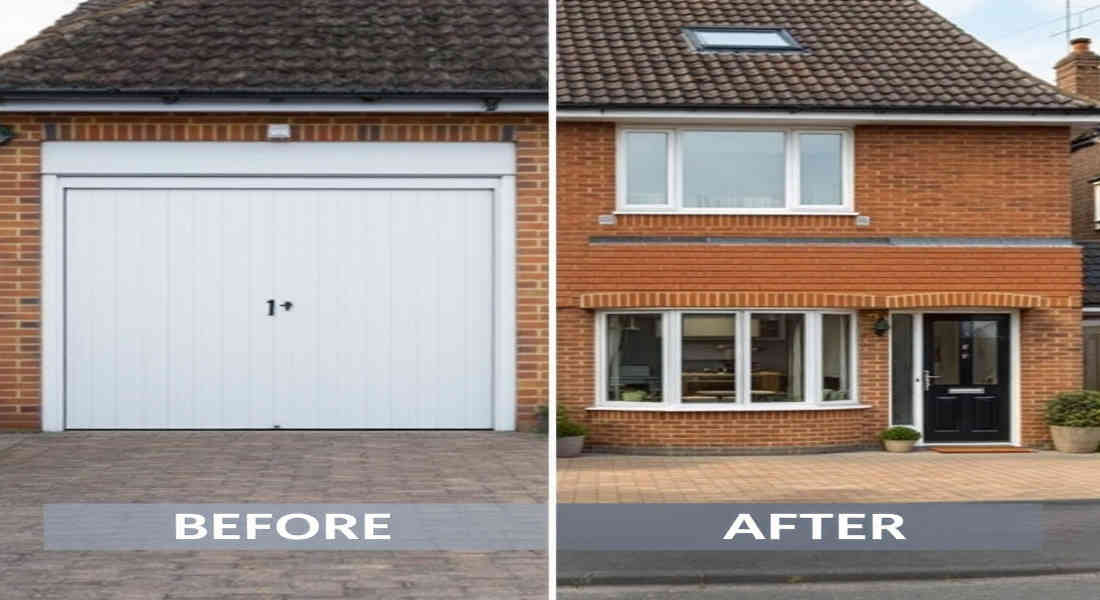 how much for a house garage conversion uk