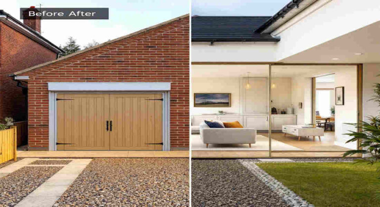 how much for a house garage conversion uk