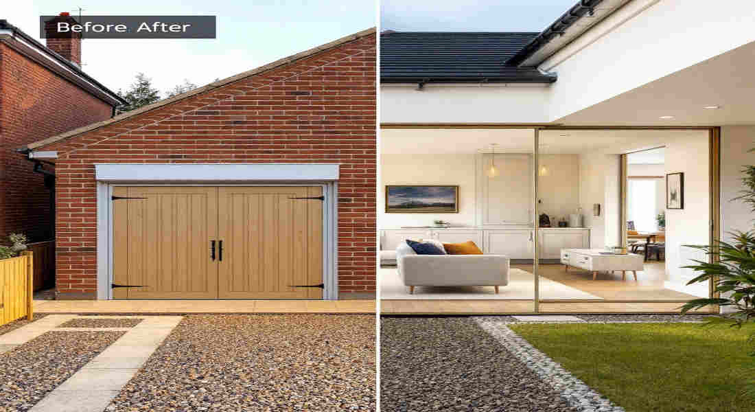 how much for a house garage conversion uk