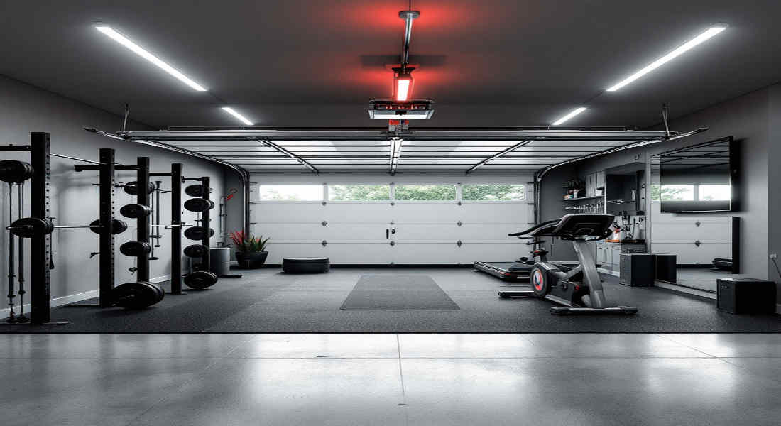 how to turn a house garage into a gym