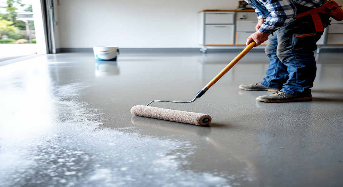 how to seal a concrete home garage floor