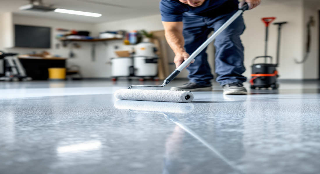 how to seal a concrete home garage floor