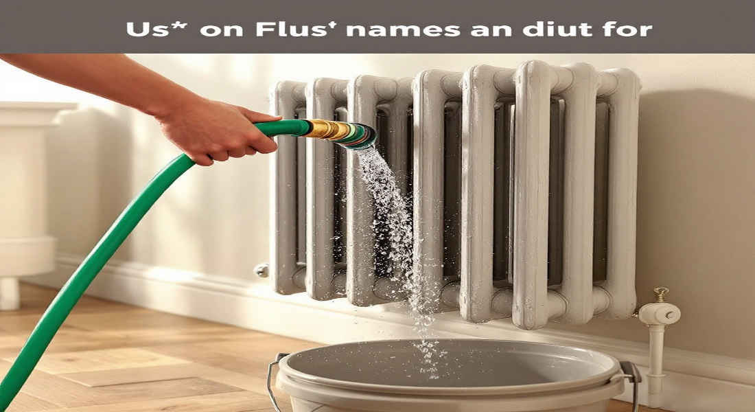 how to flush a house radiator with a garden hose