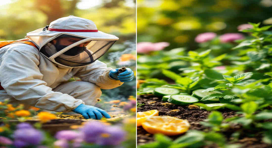 how to get rid of bees in garden