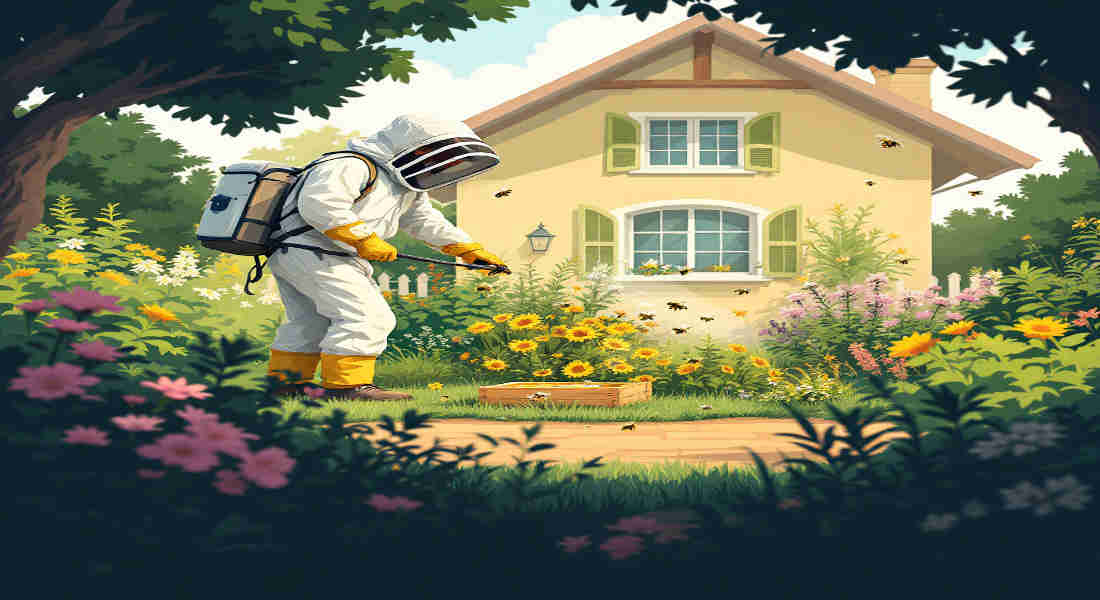 how to get rid of bees in garden