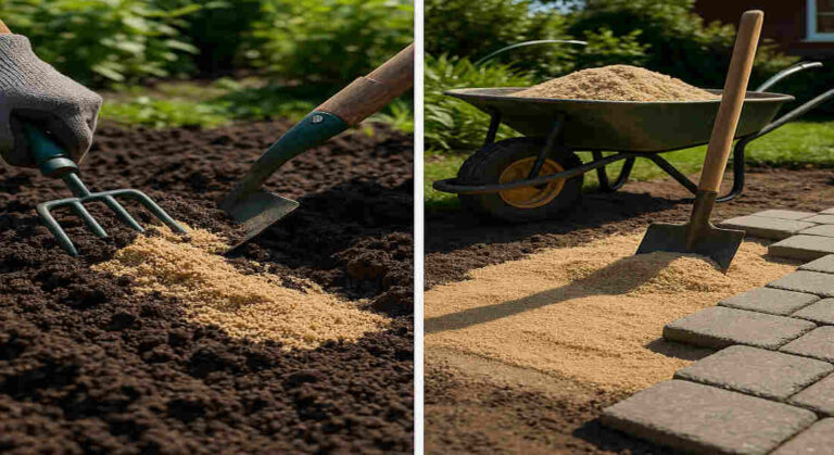 can you use builders sand in the garden