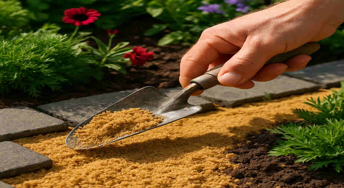 can you use builders sand in the garden