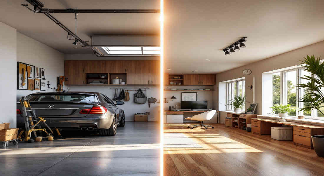 does converting home garage add value