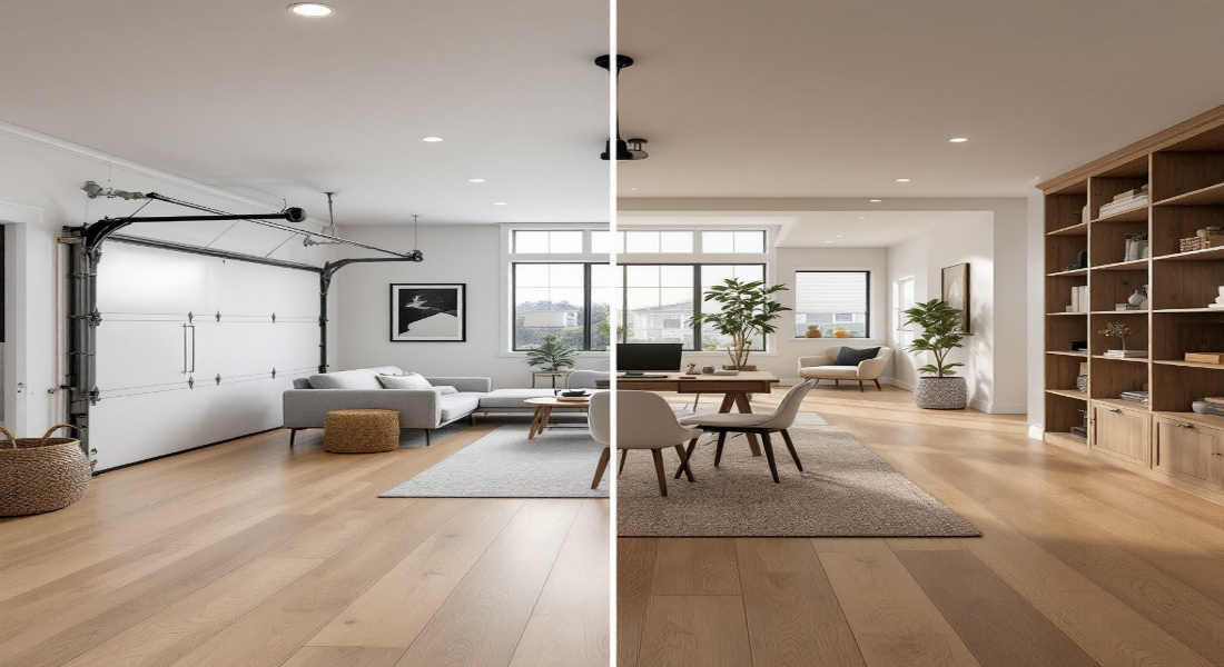 does converting home garage add value