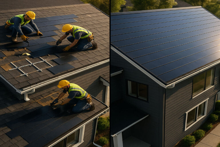 are there house roof replacements that include solar