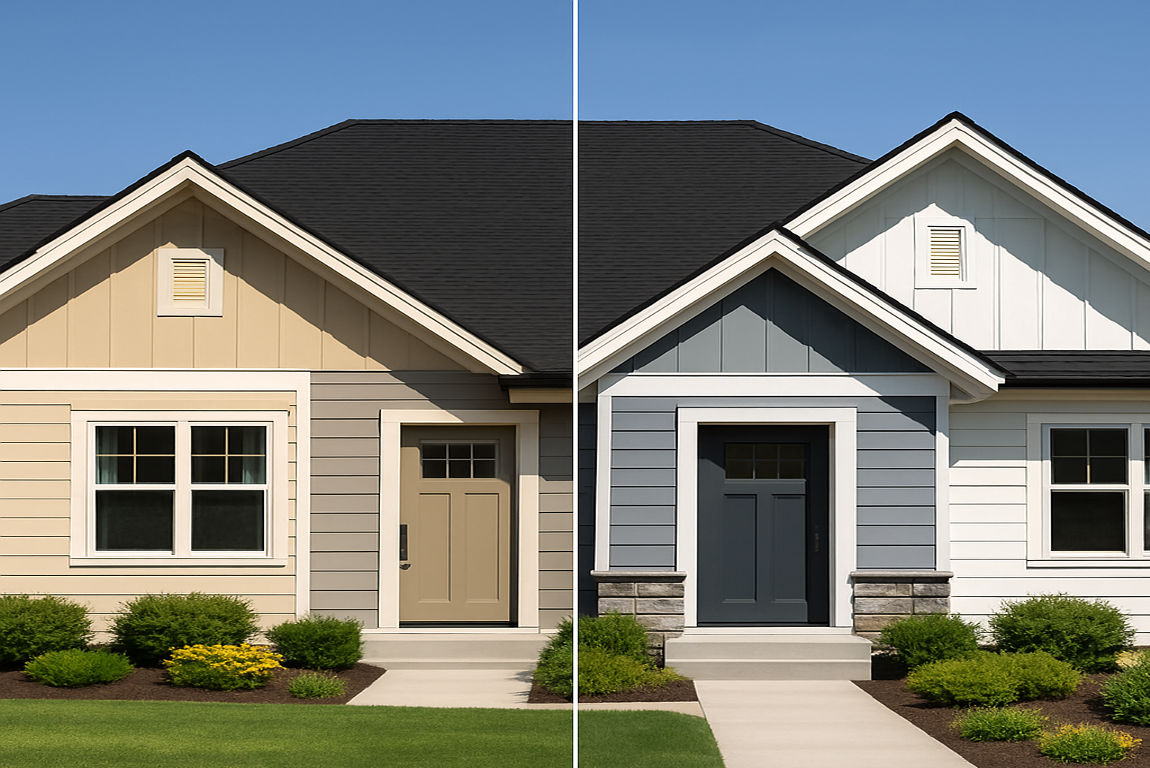 what is the best trim house paint for with black roof