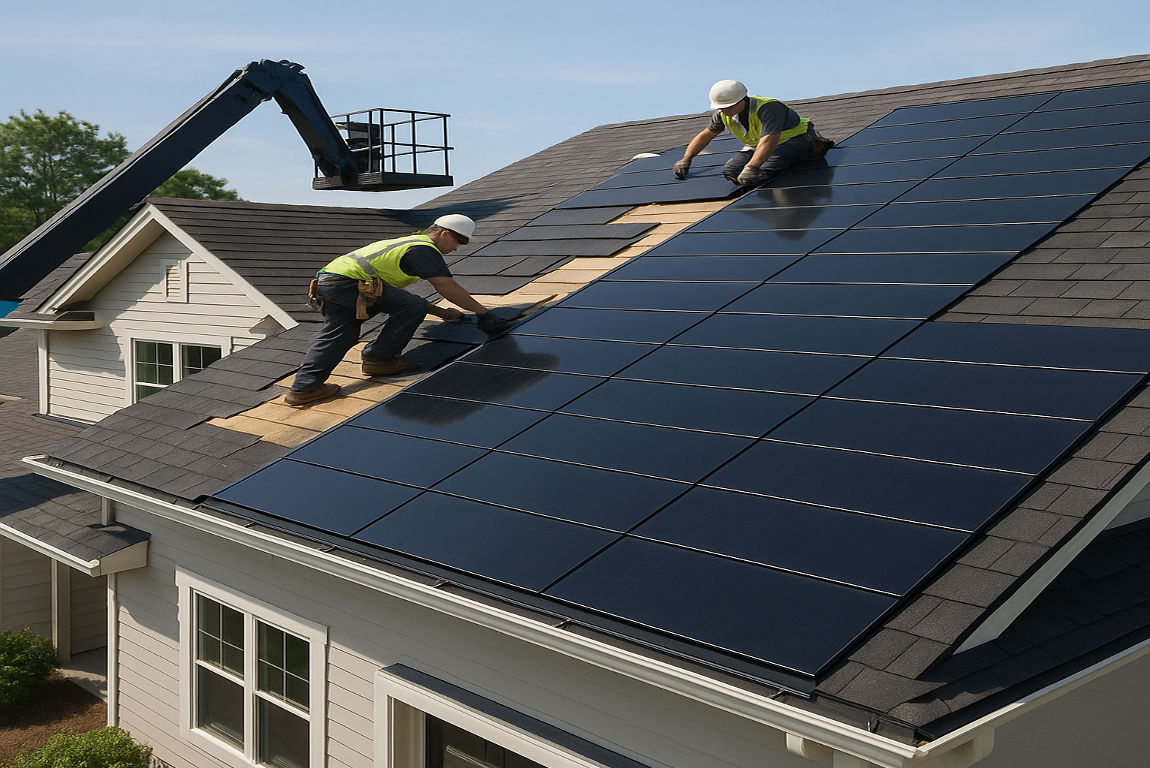 are there house roof replacements that include solar