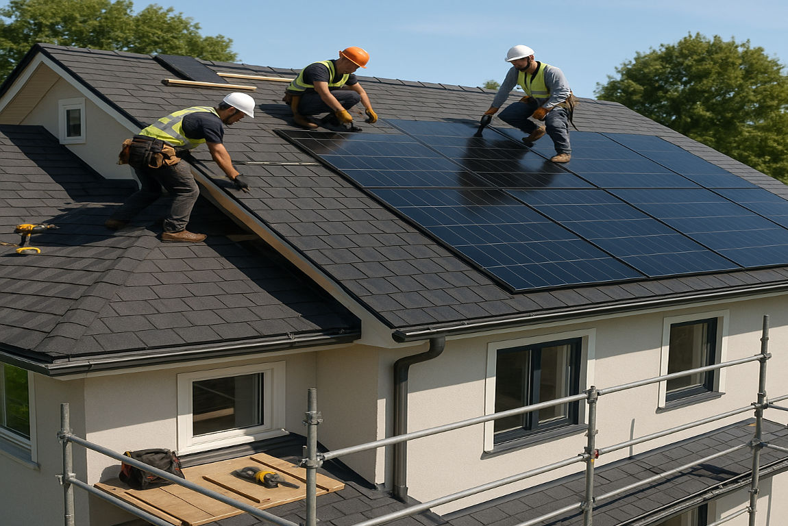 are there house roof replacements that include solar