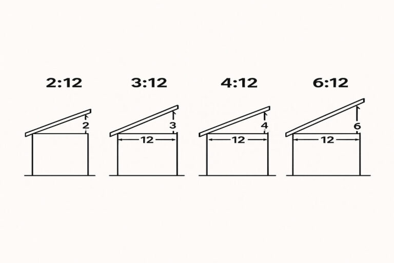 which of the following home roof slope