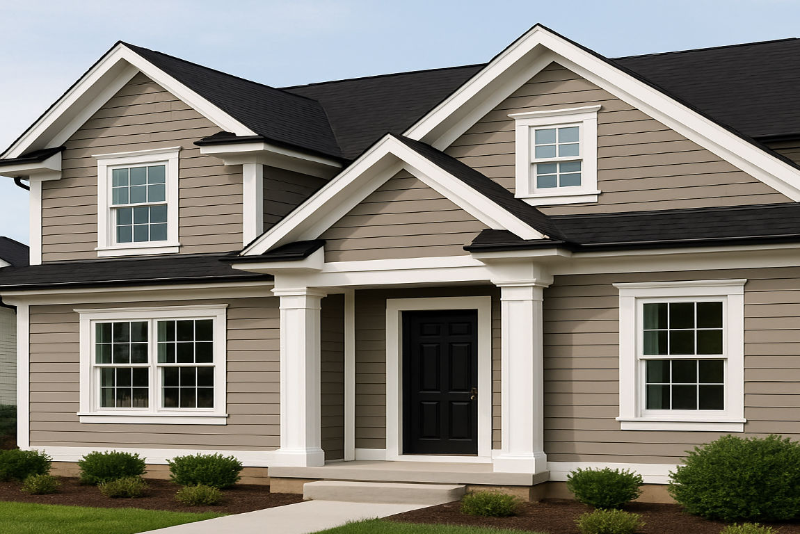 what is the best trim house paint for with black roof