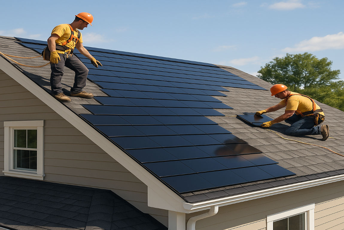 are there house roof replacements that include solar