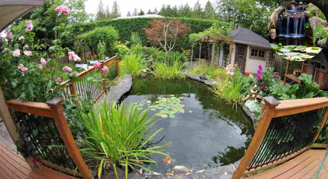 how to build a home garden pond with waterfall uk