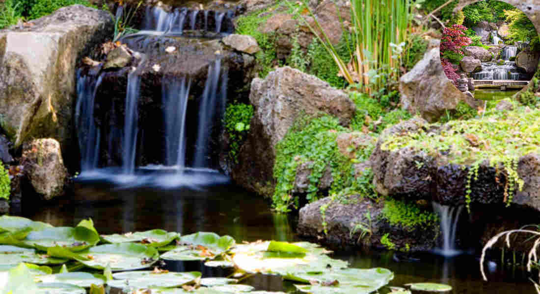 how to build a home garden pond with waterfall uk