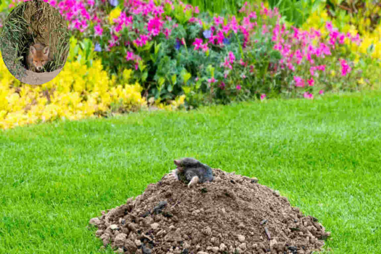 what is digging small holes in my house garden uk