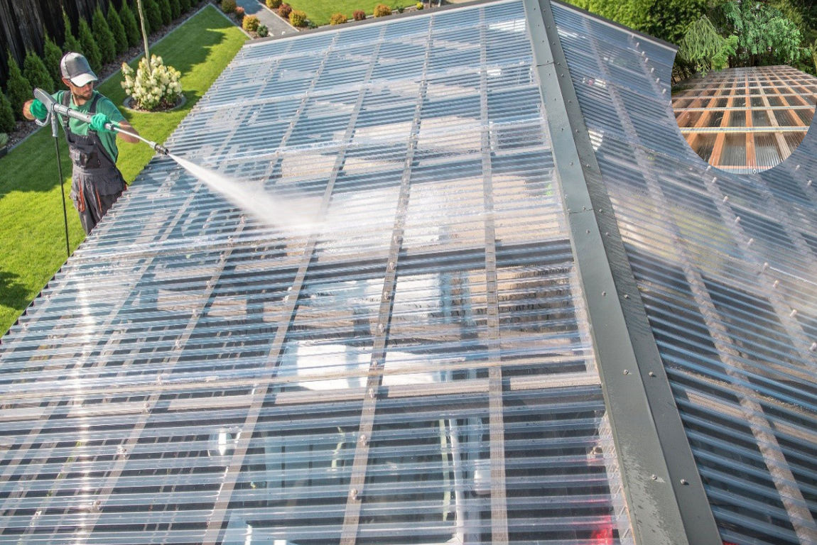 how to cut corrugated polycarbonate house roof panel