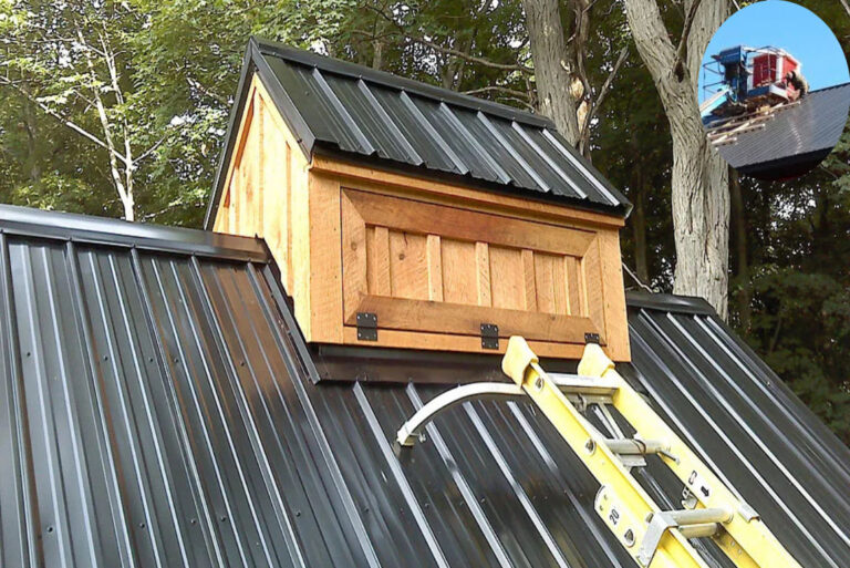 how to mount cupola on home metal roof