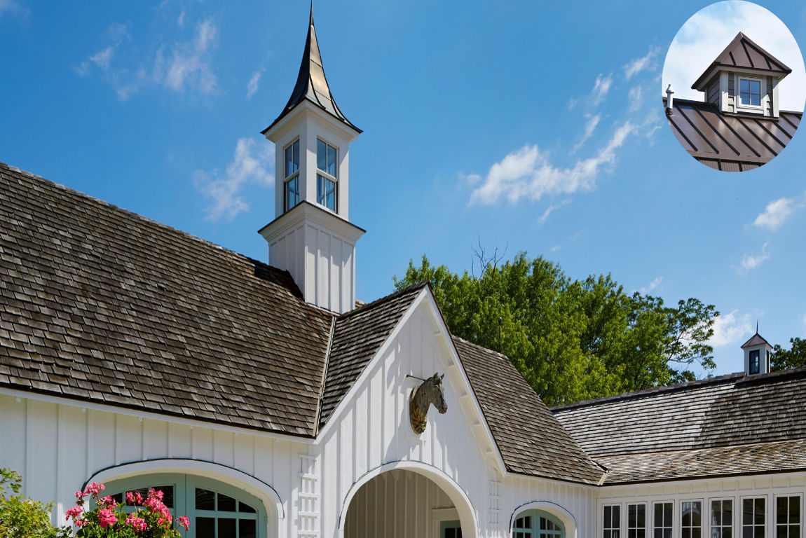 how to mount cupola on home metal roof