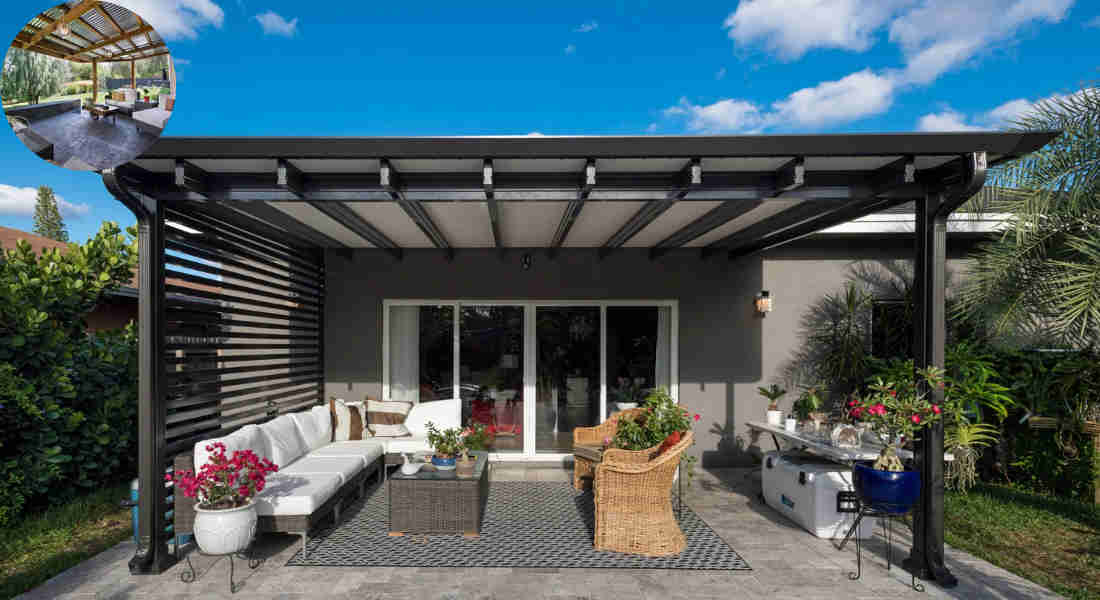 how to build metal roof home covered patio