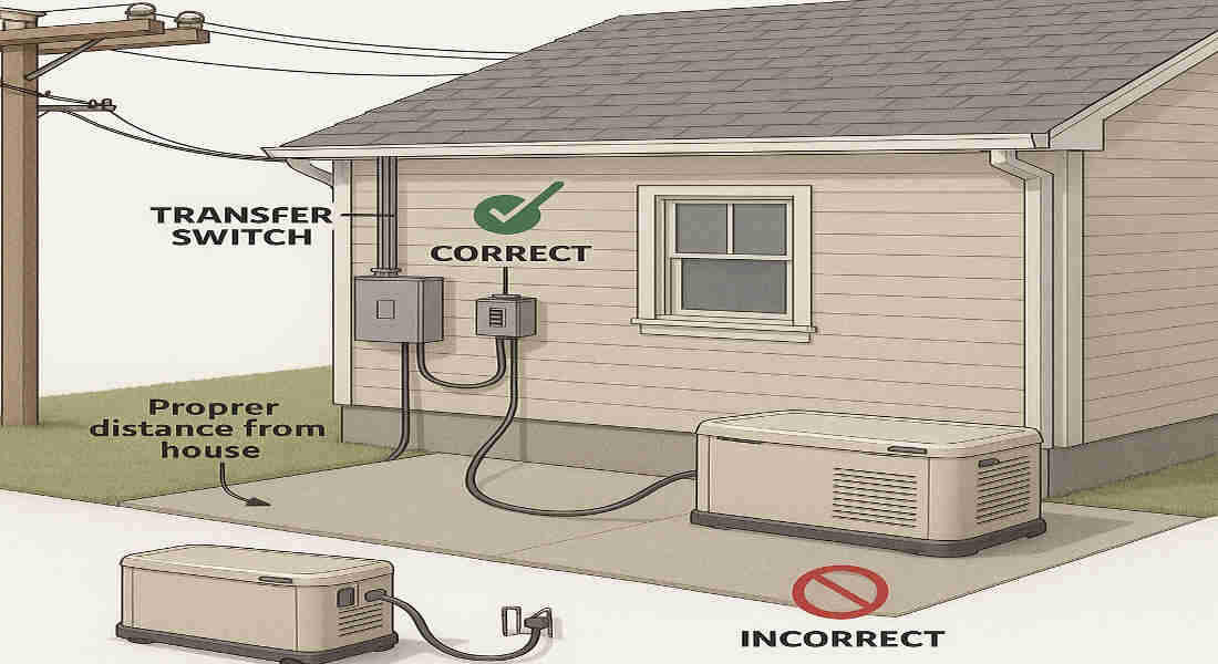 is it legal to connect a generator to your house