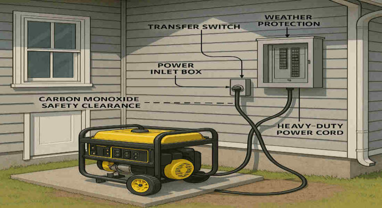 is it legal to connect a generator to your house