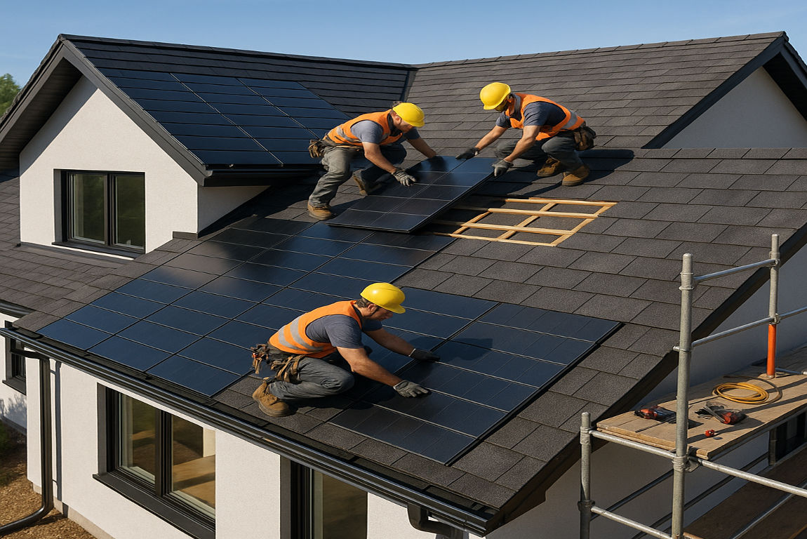 are there house roof replacements that include solar