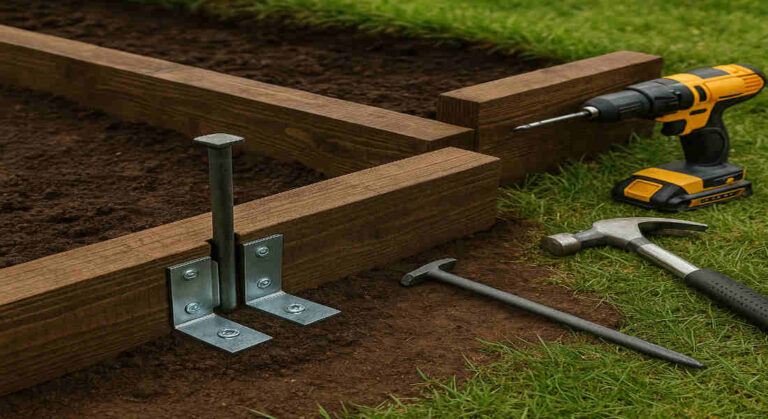 how to secure house garden sleepers