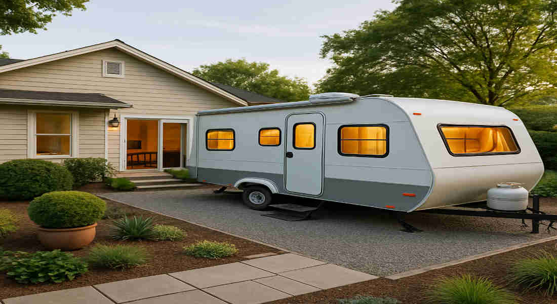 can i live in a caravan in my home back garden